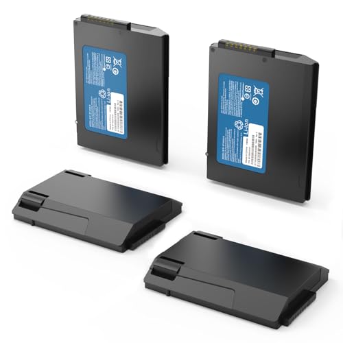 4-Pack 6000mAh Upgraded Battery Replacement for Zebra TC77 TC72 TC75 TC70 Handheld Computer 3.7V 22.2Wh High Capacity Pack Compatible with Zebra TC7X Series BTRY-TC7X-46MAH-01 BTRY-TC7X-46MPP-10