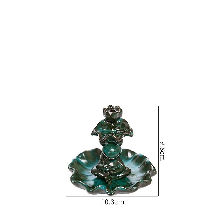 Portaincenso di Buddha Bruciatore di incenso in Ceramica Linea for Interni Incenso Porta incenso Ornamenti for incenso for la casa Arredamento termale
