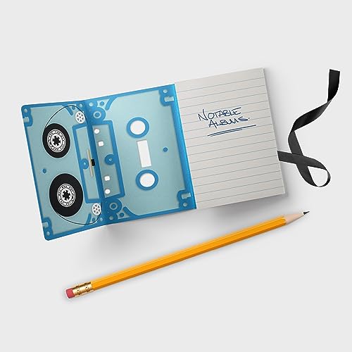 Suck UK Cuaderno de Música - Cuadernos con Diseño de Cinta Cassette - Set de 3 Mini Cuadernos Multicolor Retro miniatura 5