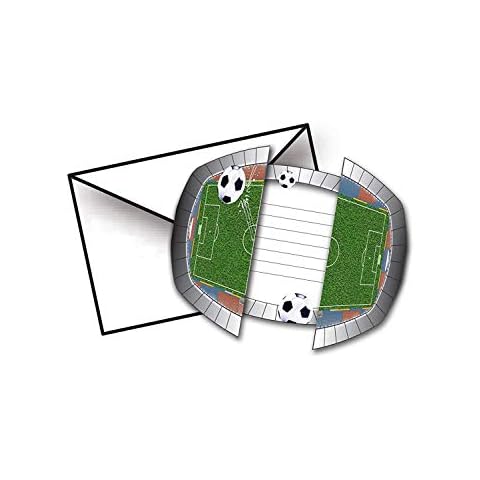 8 Tarjetas de Invitación Estadio de Fútbol Folat Cover