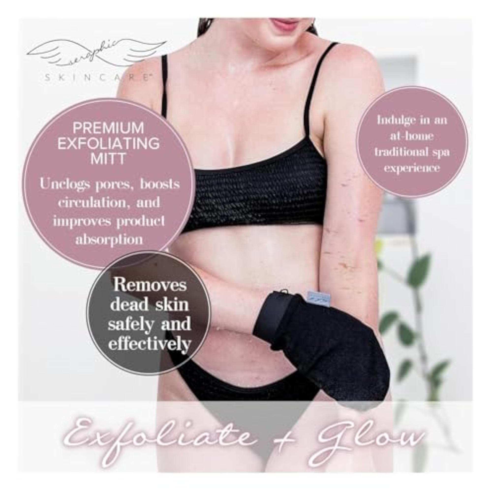 Gentle Bath Glove Scrub for Dead Skin, Unisex