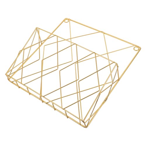 TOPPERFUN Revistero de Pared de Hierro Diseño Sencillo para Sala, Baño y Oficina, Estante Organizador Colgante Multifuncional para Revistas y Almacenamiento