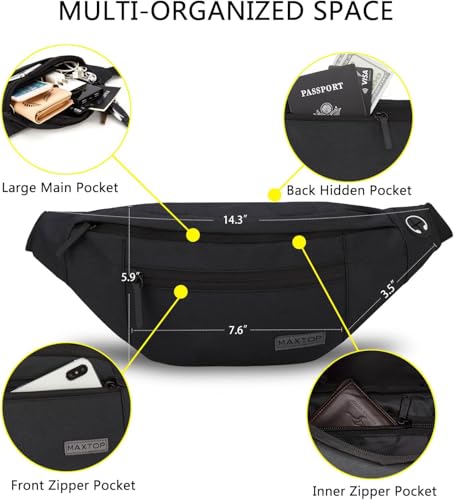 MAXTOP Large Fanny Pack