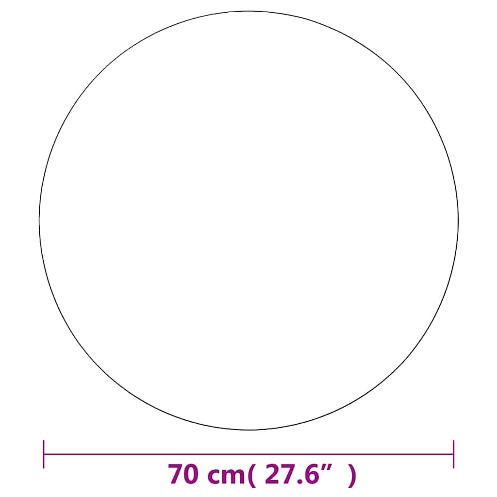 Wandspiegel 70 cm rund Glas mit geschliffener Kante für Schlafzimmer Wohnzimmer Flur und Ankleidezimmer, einfache Montage, dekorativer Blickfang, ideal für Frisieren Rasur und Reflexion
