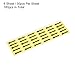PATIKIL Small Arrow Stickers 1.4x0.4, 6 Sheet Self Adhesive Inspection Indicator Label for Industrial Work, Black Yellow
