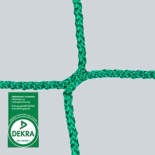 Anhängernetz, Containernetz, 3,50 x 6,00 m, DEKRA geprüft, 3 mm, Mw. 45 mm, PP grün