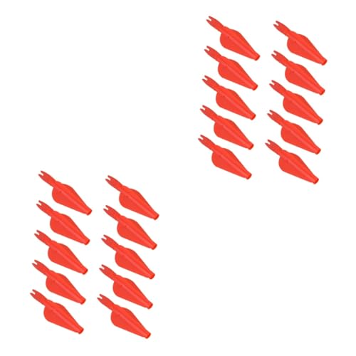 POPETPOP 3sets Arrow Hunting Accessories Hunting Training Accessories Plastic Red 10pcs*3