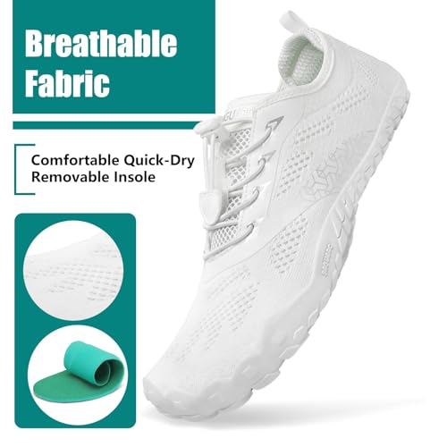 Image of SAGUARO Womens Mens Barefoot Shoes Minimalist Trail Runner Wide Toe Box Zero Drop Outdoor Cross Training Shoe