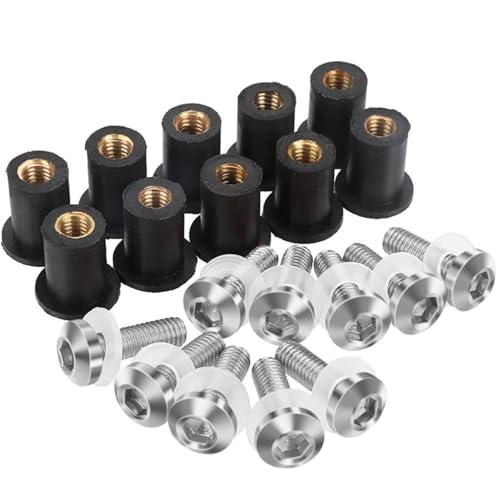 10PC CNC �I�[�g�o�C�t�����g�K���X�{���g��t�˂��L�b�g�ɓK������XT 660 ERX XT350 XTZ125 XV 1000 1100 1700(��)