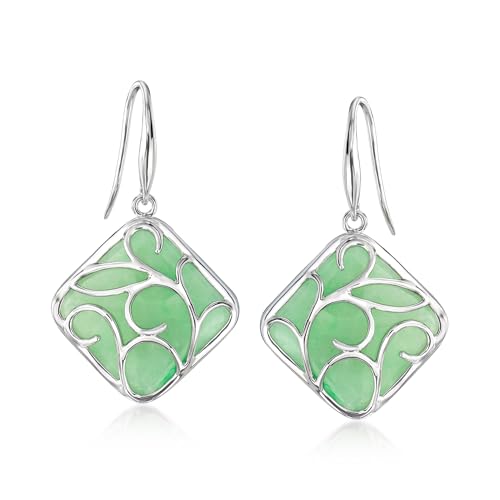 Ross-Simons Jade Drop Earrings in...