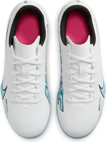 Nike Jr. Mercurial Vapor 15 Club Multi-Ground Soccer Cleats White | Pink Size 5 Medium4