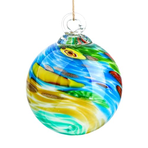 QFkris Christbaumkugel aus geblasenem Glas, 10,2 cm – Ansicht 1
