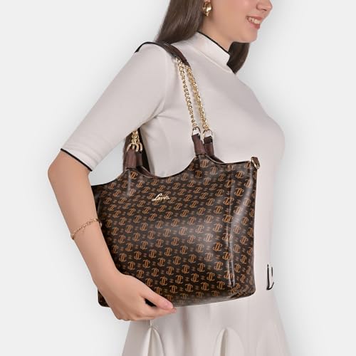 Image of Lavie Women's Mono LL Ariana Tote Bag for Women | Tote Handbag for Work | Ladies purse | Stylish Shoulder Bag | Gift for Women
