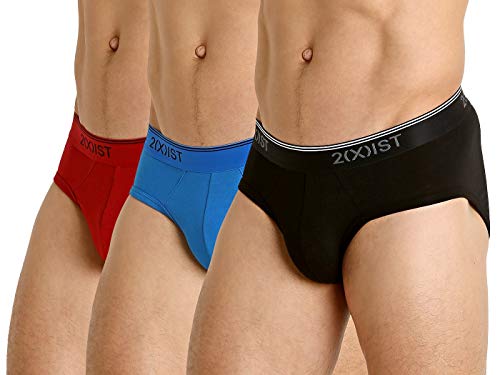 2(X)IST mens Cotton Stretch Contour Pouch Brief 3-pack