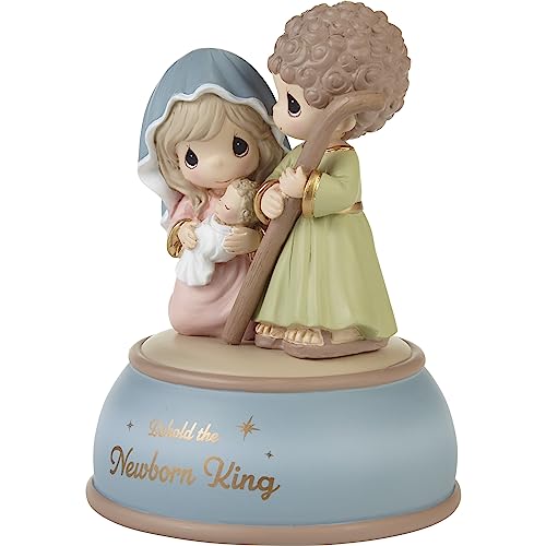 Precious Moments 231110 Behold The Newborn King Resin Musical thumb #1