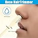 10 Pcs 2-in-1 Nasal Hair Trimmer Set - Upgraded Double Sided Nasal Hair Trimmer, 360° Rotating Nose & Ear Hair Cutter, Portable Nostrils Hair Remover Tool with Soft Cleaning Brushfor Men, Women