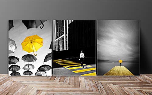 SAF paintings Multieffect UV Textured Panel Painting (Set of 3, 12 Inches X 27 Inches,Figures,Multicolour (SANFC12272) SANFC12272