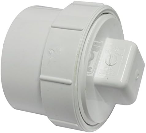 Canplas 193703AS PVC Female Cleanout Adapter with Plug, 3-Inch, White