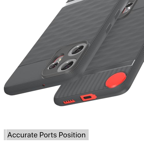 Image of Shockproof Case for CMF by Nothing Phone 2 Pro 5G | Full Camera Protection | TPU Flexible Back Cover for CMF by Nothing Phone 2 Pro 5G (Graphite Grey)
