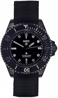 MWC 1982 Pattern Automatik Schwarz Datum Stoff NATO Diver Herren Uhr