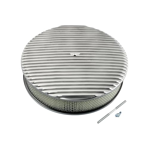 TBAPFS 14 x 3 Inch Round Polished Air Cleaner Kit Fully Finned Top by TBAPFS - Used condition - US$64.50
