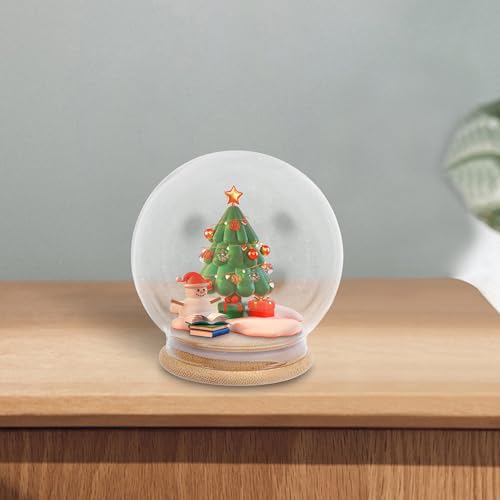 Cúpula de plástico con base de bambú TOYANDONA para flores 8