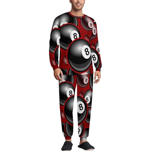 Pajama Set for Men Loungewear Long Sleeve Funny Comic Speech Bubble with Pockets Drawstring