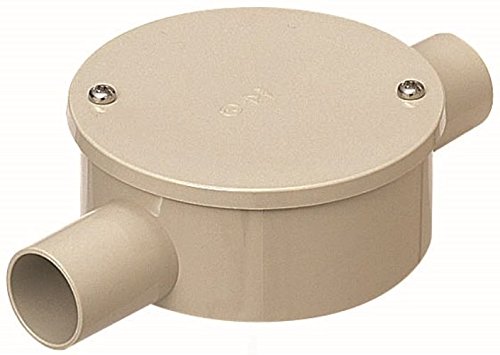 Mirai Industry Vinyl Conduit Accessories (Box) Round Box for Exposure (Cabuset Lid)