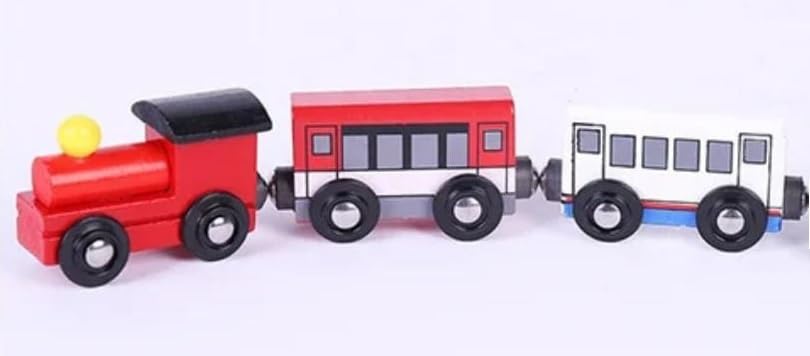 Kunslter Wooden Magnetic Train Carriage for Kids/Boys/Girls/Preschool Toys & Pretend Play |Handcrafted/Multicolor (3 Pcs Pack-1 Engine and 2 Coaches)(Design May Change as per Stock availablity) (B0CWDFRFQT) Amazon Price History, Amazon Price Tracker