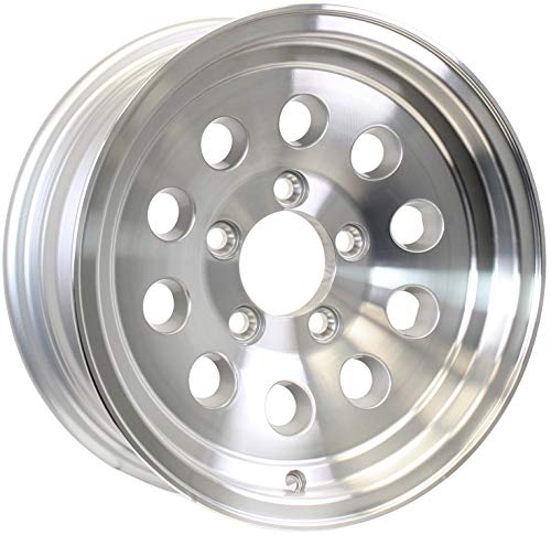 15 x 6 Aluminum HiSpec Mod Trailer Wheel 5 on 4.50 Bolt Pattern 2,150 lb Capacity