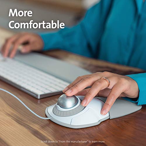 Image of Kensington Orbit Trackball Mouse with Scroll Ring (White) (K72500WW)