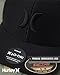 Hurley Men's Baseball Cap – Lightweight Curved Bill H2O Dri Fitted Caps for Men, Size Large-X-Large, Black