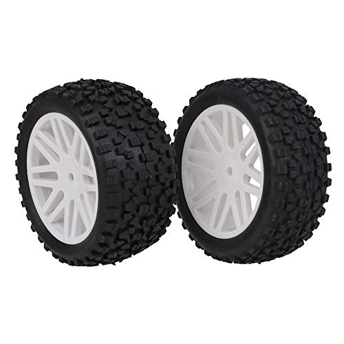 Weiße vordere hintere Buggy-Felge Gummireifen für RC 1:10 4er Pack – Ansicht 3