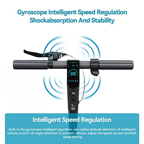 M MEGAWHEELS Elektroroller f&uuml;r Erwachsene, 18,6 Meilen Reichweite, 9-Zoll-Reifen, 350-W-Motor, 120 kg H&ouml;chstlast, APP-Steuerung, faltbar und tragbar