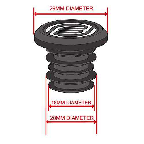 Image of FIFTY-FIFTY 4-Pack Mountian Bike Bar End Plugs, Bicycle Handlebar End Caps