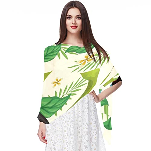 Écharpe de plage en mousseline de soie foulard long motif vache femme
