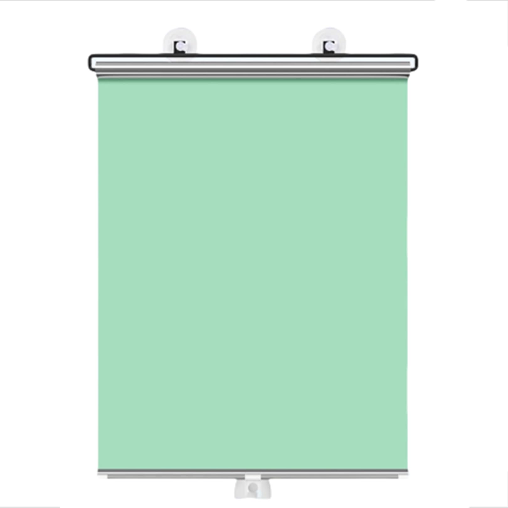 Green Blackout Blind, Suction Cup Window Shade, Shade Net Retractable, Portable Blackout Blind for Bedroom, Nursery, Loft, Car No Drill Temporary (50×125cm)