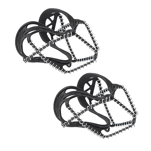 VALICLUD Snow Anti-Slip Ice Cleats Traction Shoe Covers Elastic Wear-Resistant Hiking Crampons for Ice Snow