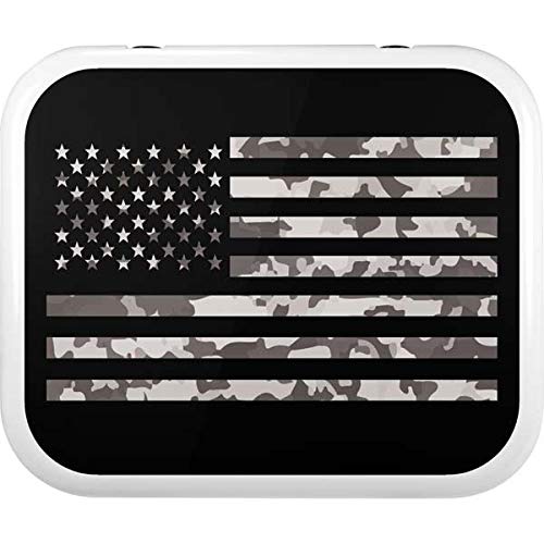 Skinit Decal Skin Compatible with YETI Roadie 24 Hard Cooler - Originally Designed Black and White Camo American Flag Design