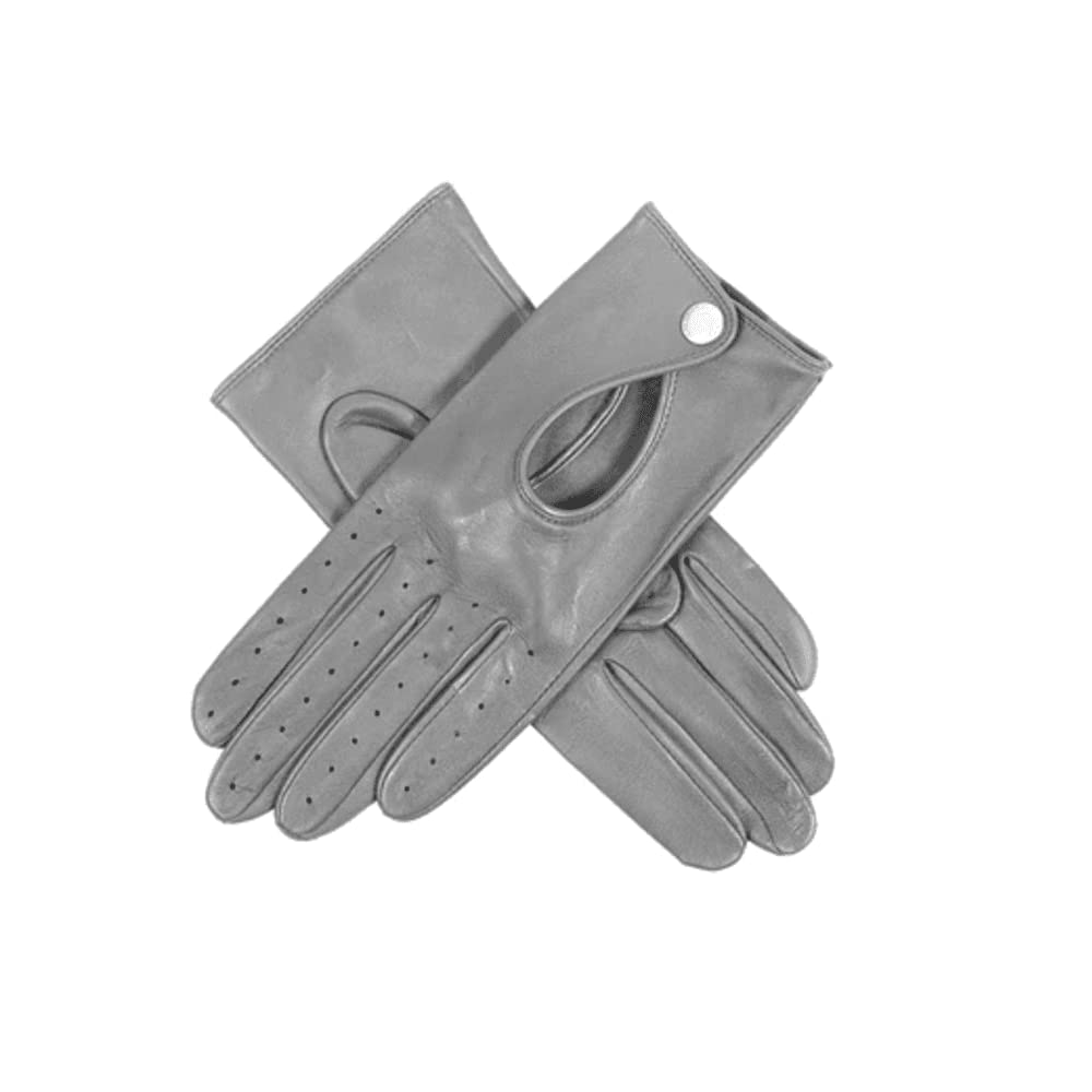 Dents Women's Grey Thruxton Leather Classic Driving Gloves Dove 7