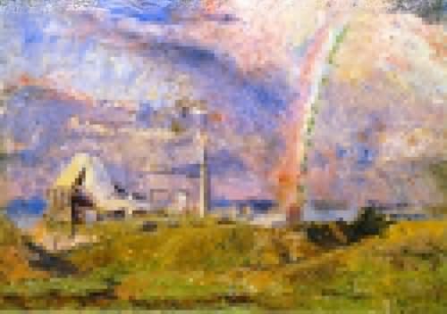 Poster l'arcobaleno de Frederick Mccubbin cuadro de lienzo 60x90cm decoración salón