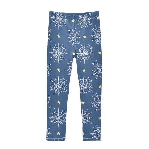 Spider Web Star Girls Leggings Soft Stretch Workout Yoga Dance Pants for Kids Casual Tights