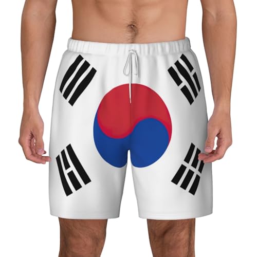 Maillot de bain homme drapeau Corée du Sud short de surf d'été