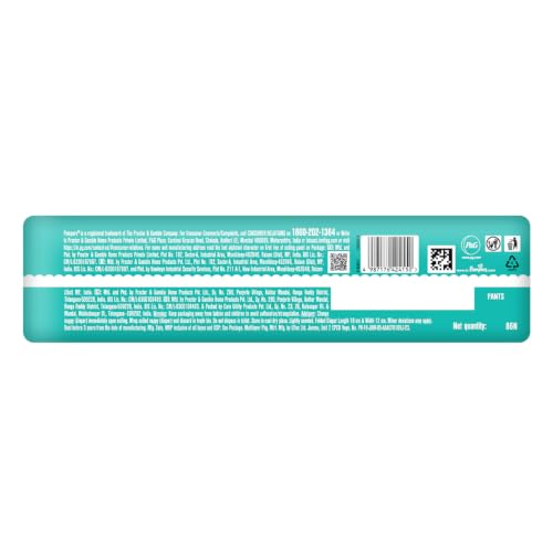 Image of Pampers Happy Sleep Pant Style Baby Diapers, Small (S), 86 Count, 1 Pampers = 1 Night Sleep, with Anti Rash Shield, 4-8 Kg Diapers