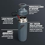 Gatorade 'Overtime' 32oz Stainless Steel Water Bottle, Twist Cap, Royal Blue - Image 2