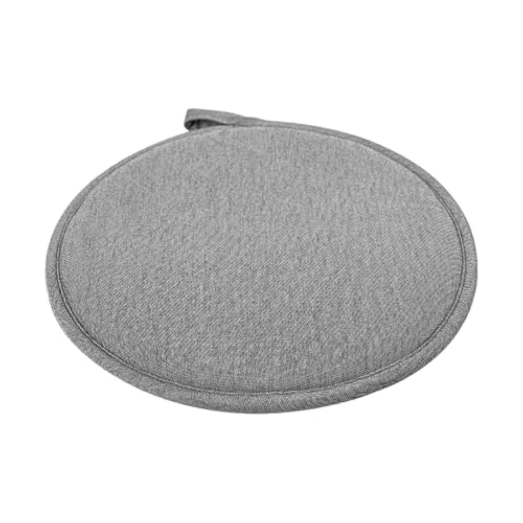 Round Multifunction Chair Cushion Pad, Light Gray