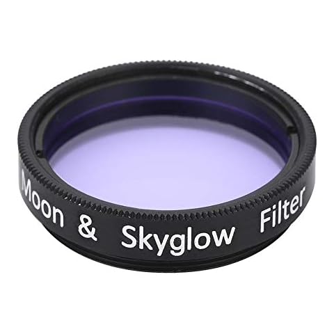Eyepiece Moon Filter, 1.25" Sky Glow & Moon Filter for Telescope Eyepiece Cuts Light Pollution Cover