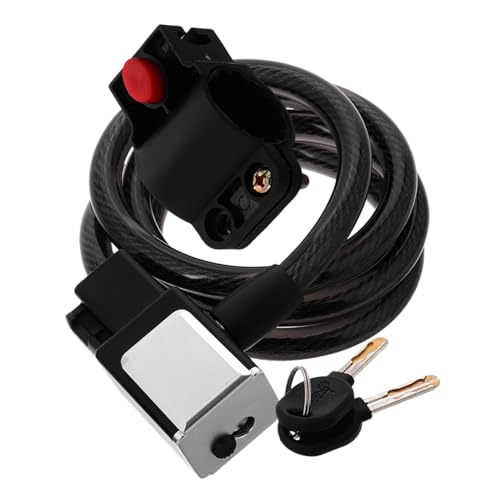 VICASKY Portable Road Bike Theft Cable Lock with Key Durable Steel Security Lock for Mountain and Road Bikes for Outdoor Cycling and Travel