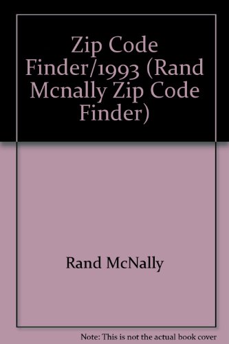 Zip Code Finder/1993 (RAND MCNALLY ZIP CODE FIN... 0528205080 Book Cover