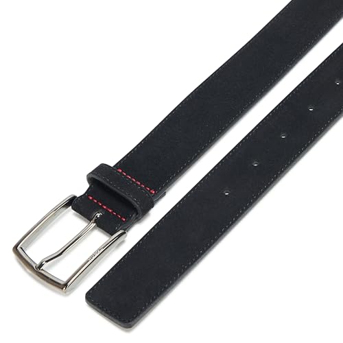 HUGO Men's Gregor Smooth Suede Leather Belt4